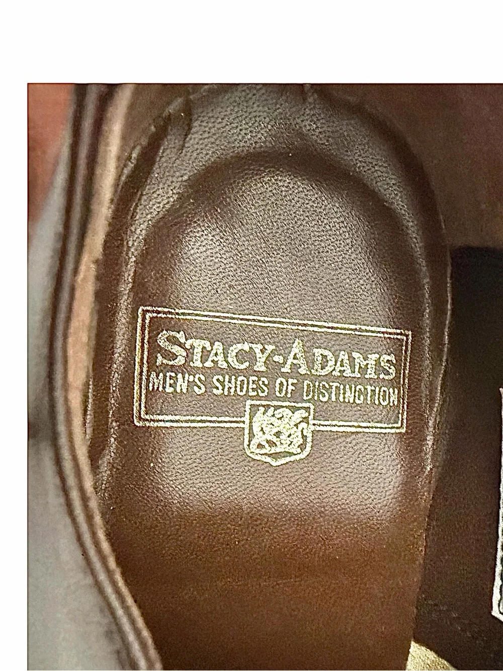 Vintage Stacy Adams Brown Leather Oxford Dress Shoes 8.5 D Classic